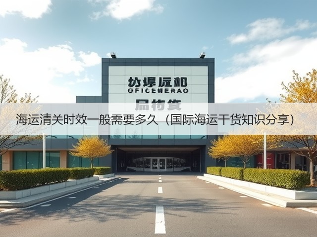 海运清关时效一般需要多久(国际海运干货知识分享)(图1) 海运清关时效一般需要多久(国际海运干货知识分享)(图1)