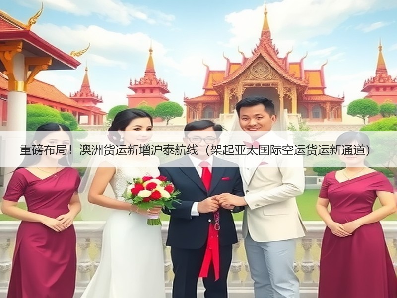 重磅布局！澳洲货运新增沪泰航线（架起亚太国际空运货运新通道）