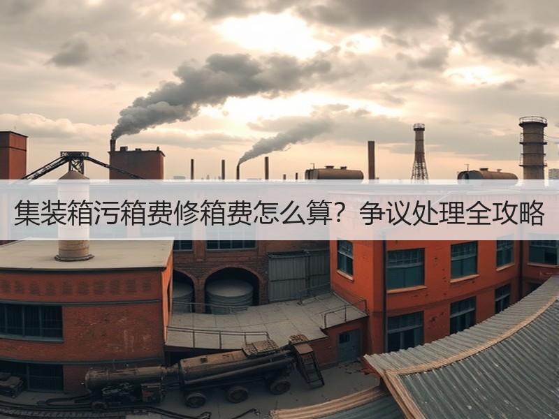 集装箱污箱费修箱费怎么算？争议处理全攻略