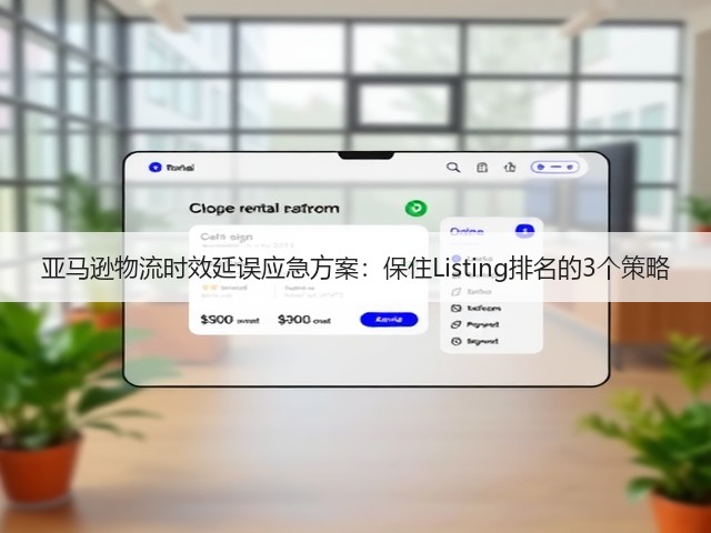 亚马逊物流时效延误应急方案：保住Listing排名的3个策略(图3)
