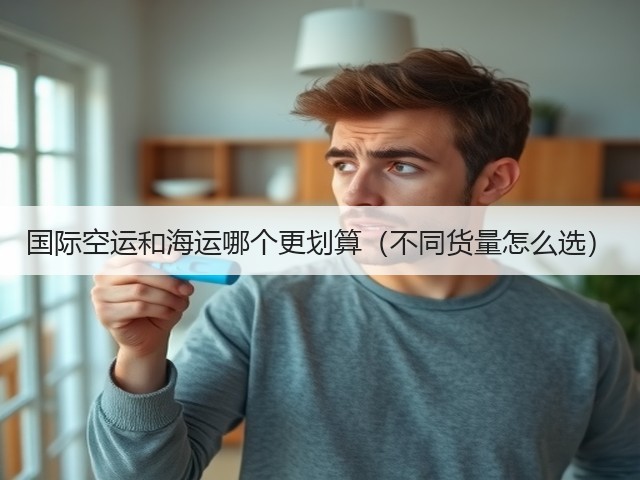 国际空运和海运哪个更划算（不同货量怎么选）(图1)