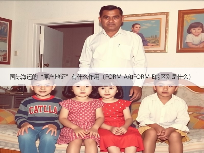 国际海运的“原产地证”有什么作用（FORM A和FORM E的区别是什么）