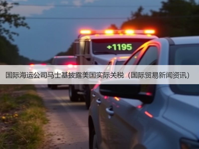 国际海运公司马士基披露美国实际关税(国际贸易新闻资讯) 国际海运公司马士基披露美国实际关税(国际贸易新闻资讯)