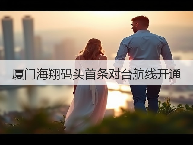 厦门海翔码头首条对台航线开通(图2)