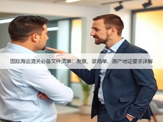 国际海运清关必备文件清单:发票、装箱单、原产地证要求详解(图1) 国际海运清关必备文件清单:发票、装箱单、原产地证要求详解(图1)