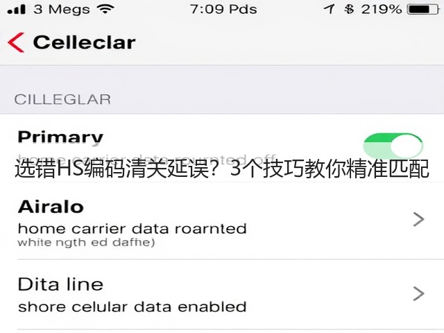 选错HS编码清关延误?3个技巧教你精准匹配(图2) 选错HS编码清关延误?3个技巧教你精准匹配(图2)