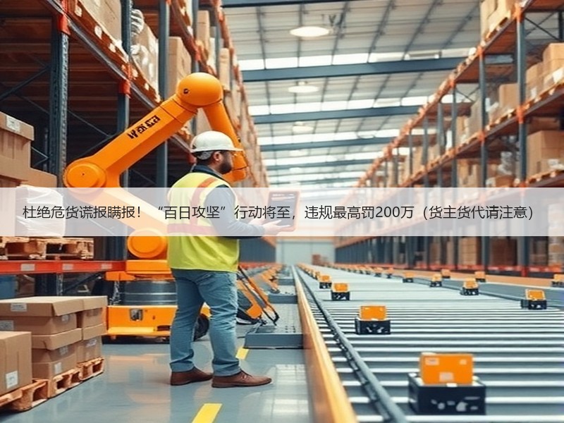杜绝危货谎报瞒报!“百日攻坚”行动将至,违规最高罚200万(货主货代请注意) 杜绝危货谎报瞒报!“百日攻坚”行动将至,违规最高罚200万(货主货代请注意)