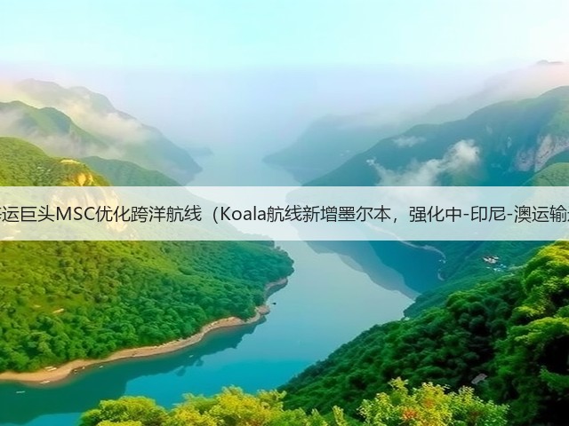 国际海运巨头MSC优化跨洋航线（Koala航线新增墨尔本，强化中-印尼-澳运输通道）(图1)