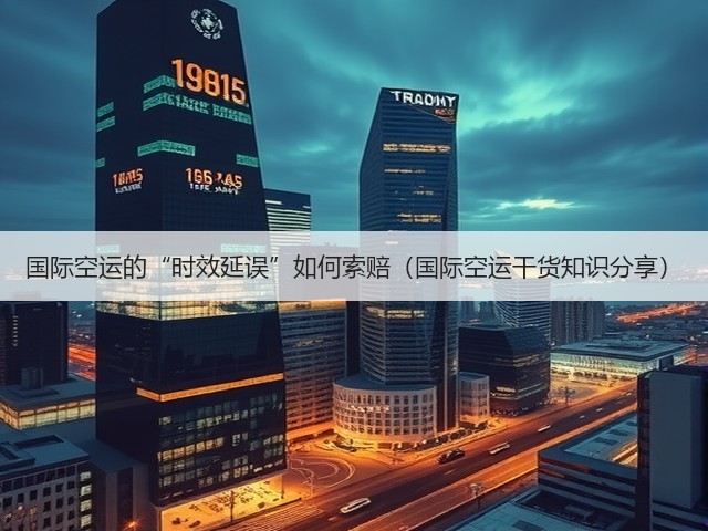 国际空运的“时效延误”如何索赔(国际空运干货知识分享)(图3) 国际空运的“时效延误”如何索赔(国际空运干货知识分享)(图3)