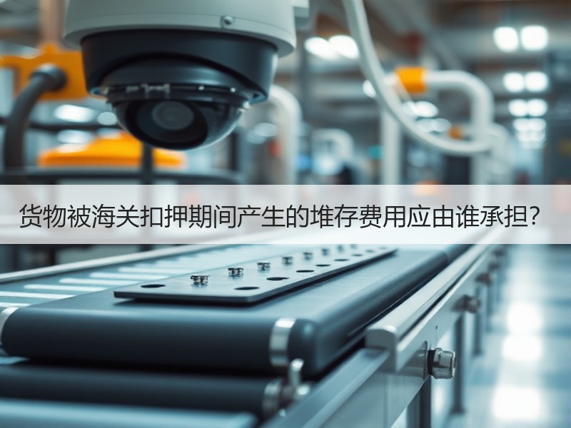 货物被海关扣押期间产生的堆存费用应由谁承担? 货物被海关扣押期间产生的堆存费用应由谁承担?