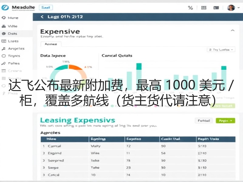 达飞公布最新附加费，最高 1000 美元 / 柜，覆盖多航线（货主货代请注意）
